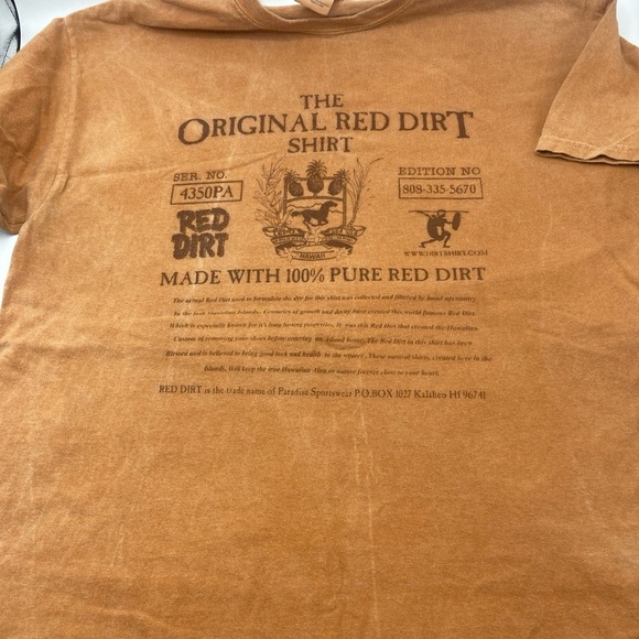 Original Red Dirt Kalaheo Hawaii T Shirt Mens Large Paradise Sportswear - Picture 1 of 4